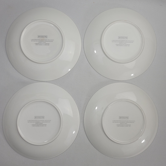 Restoration Hardware Snowflakes Let It Snow Plates - Set Of 4 - Picture 7 of 16